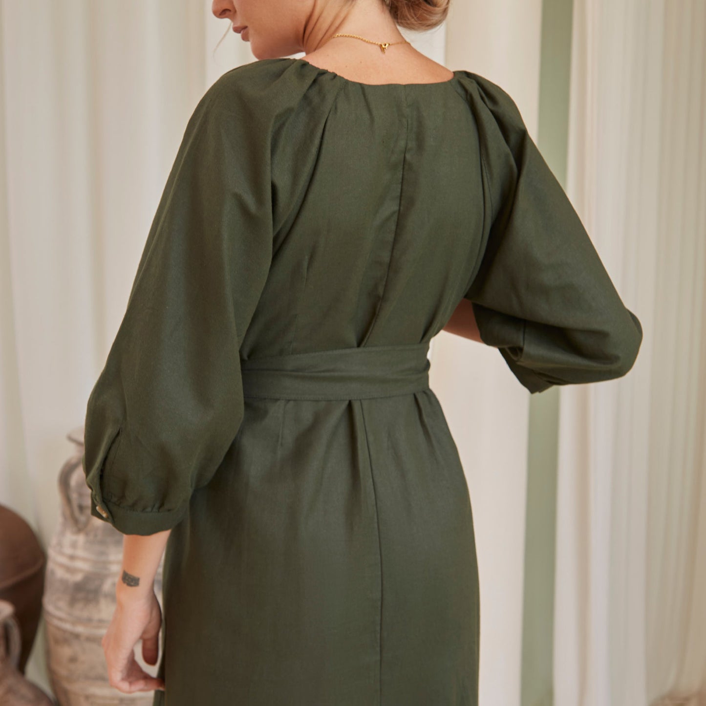 
                  
                    Selene Belted Midi Dress
                  
                