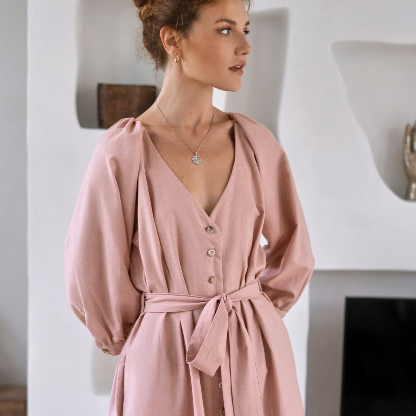 
                  
                    Selene Belted Midi Dress
                  
                