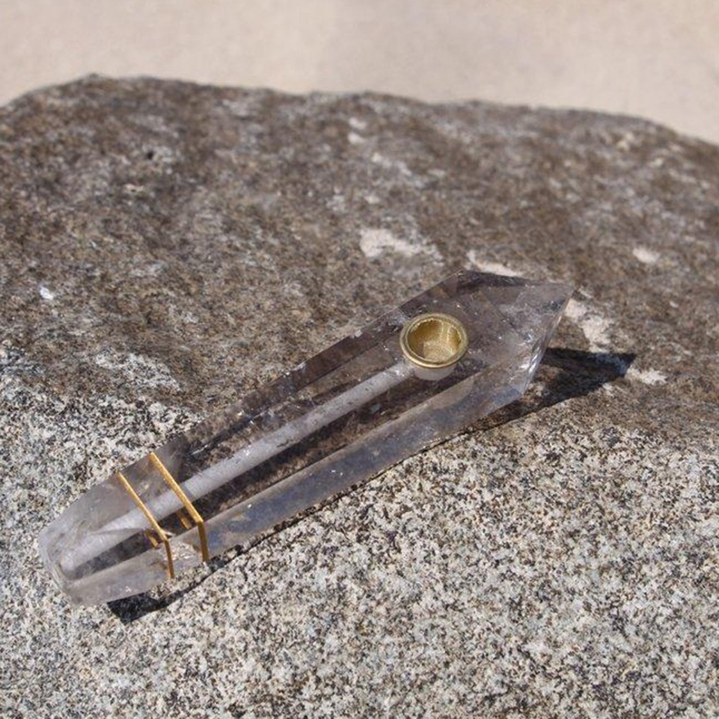 
                  
                    Smoky Quartz Stone Pipe
                  
                