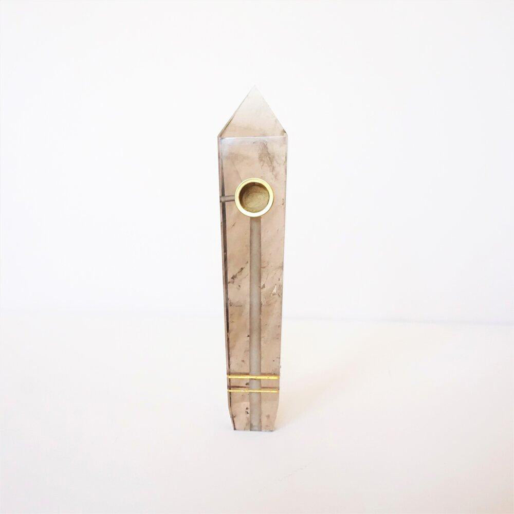 
                  
                    Smoky Quartz Stone Pipe
                  
                